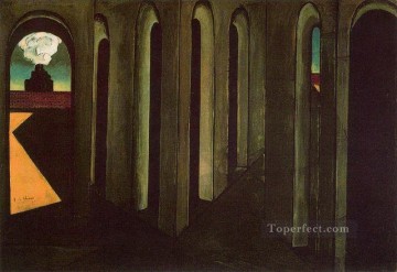  viaje Obras - El viaje ansioso 1913 Giorgio de Chirico Surrealismo metafísico
